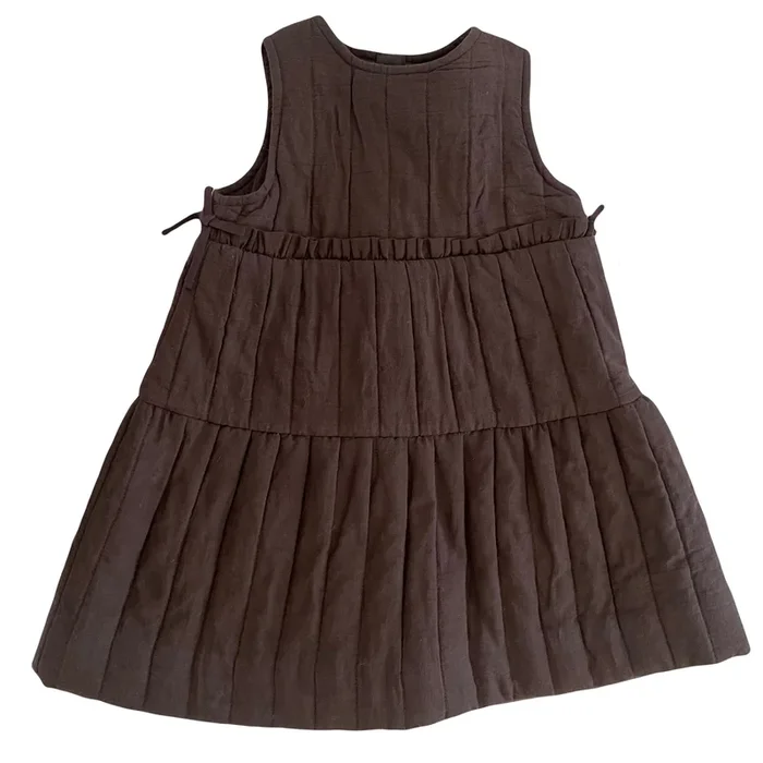 Orange Dimanche Brown Quilted Jumper