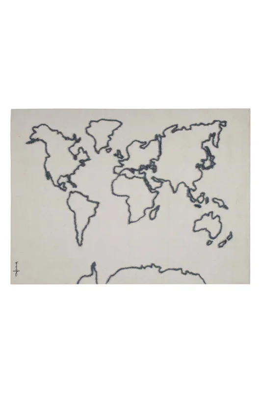 Organic Cotton Canvas Map Wall Hanging