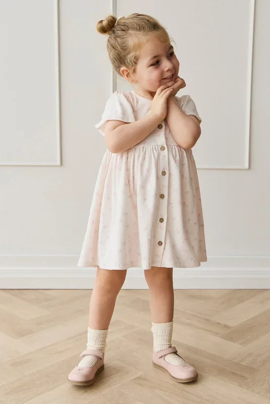 Organic Cotton Dahlia Dress – Pauline Pink