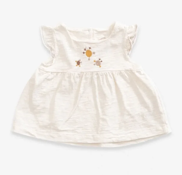 Organic Cotton Embroidered Top