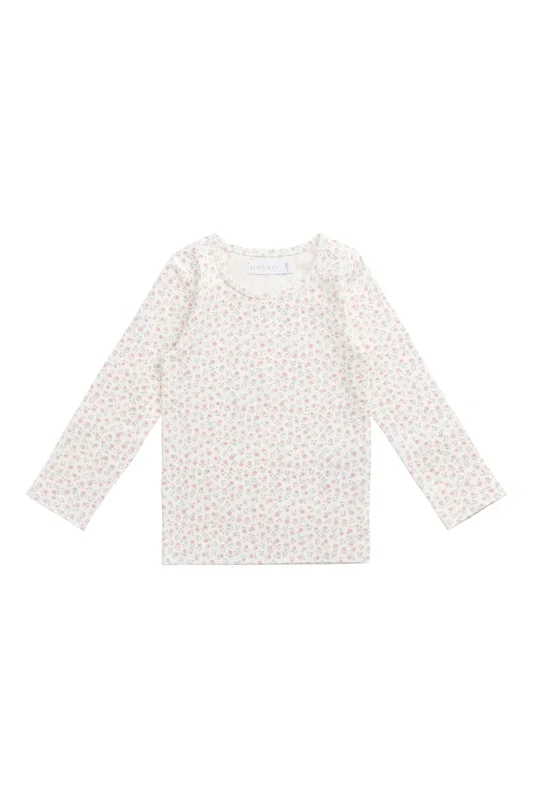 Organic Cotton Long Sleeve Top – Posy Garden Pink