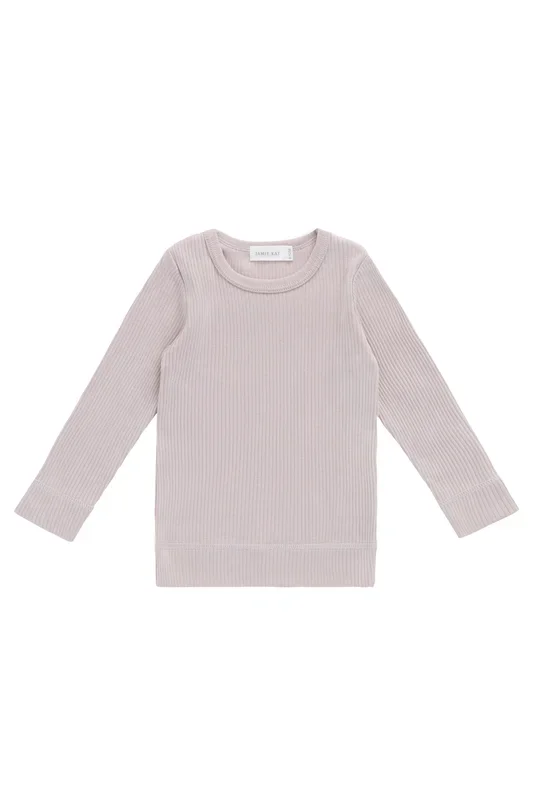 Organic Cotton Modal Marina Long Sleeve Top – Violet Tint