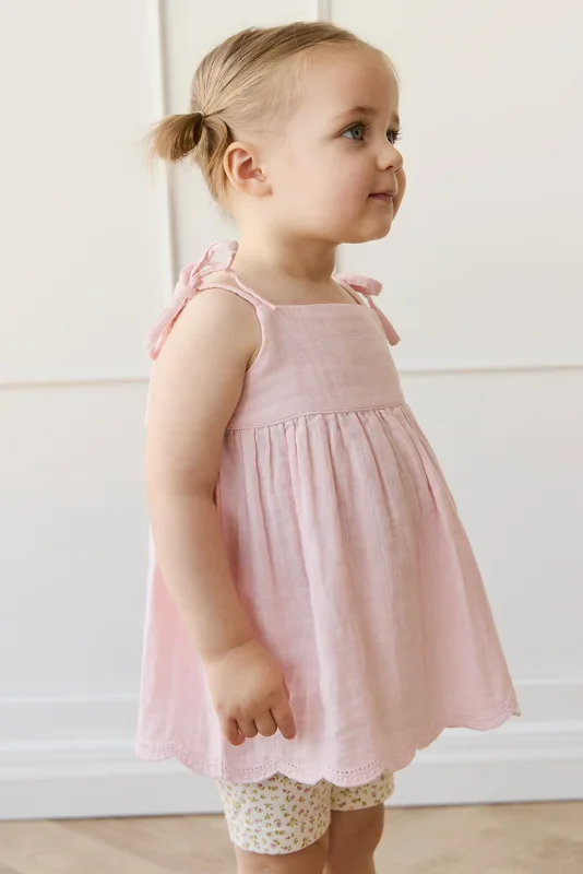 Organic Cotton Muslin Briella Top – Poppy
