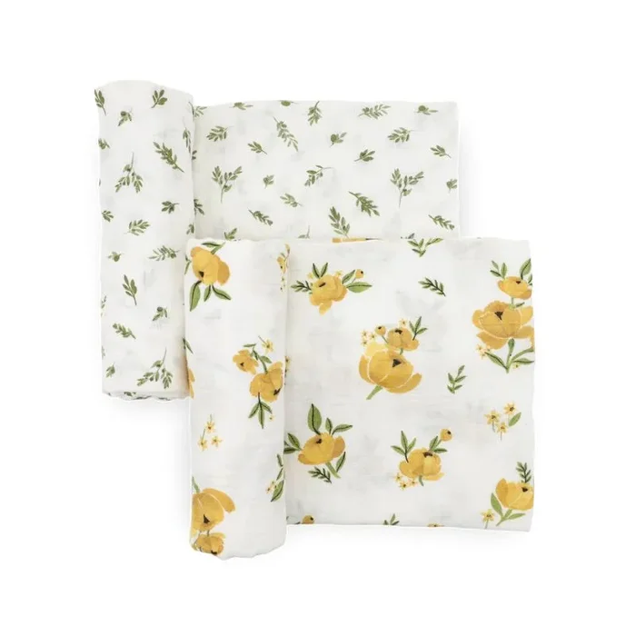 Organic Cotton Muslin Swaddle Blanket – 2 Pack