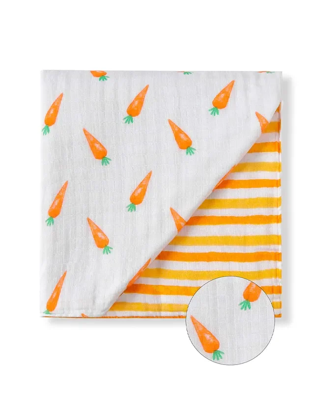 ORGANIC SNUG BLANKET – CARROTS