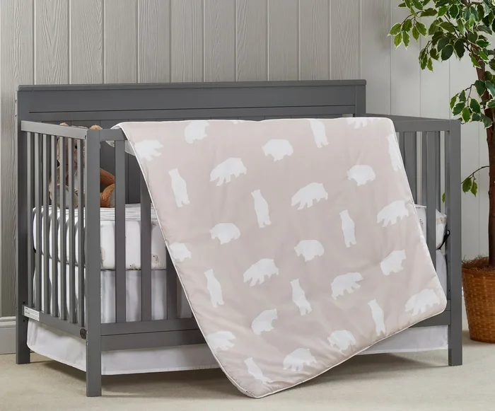 Oxford Baby Beary Cute 3 pc Baby Crib Nursery Bedding Set