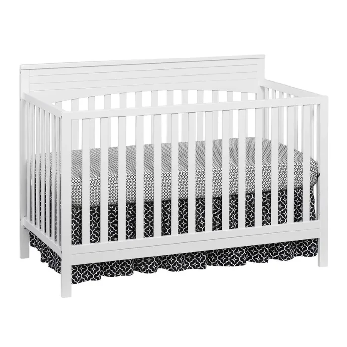 Oxford Baby Harper 4 in 1 Convertible Crib in Snow White