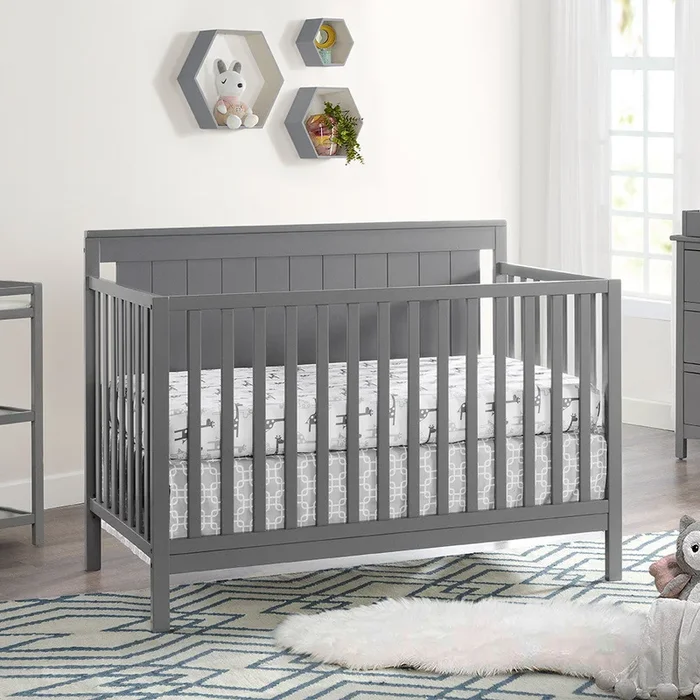 Oxford Baby Lazio 4 In 1 Convertible Crib Dove Gray