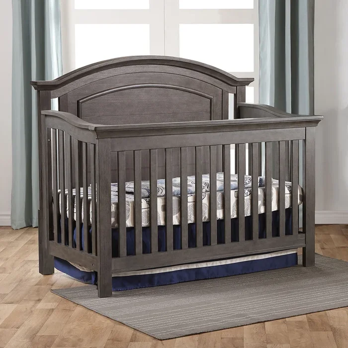 Pali Como Convertible Crib in Distressed Granite