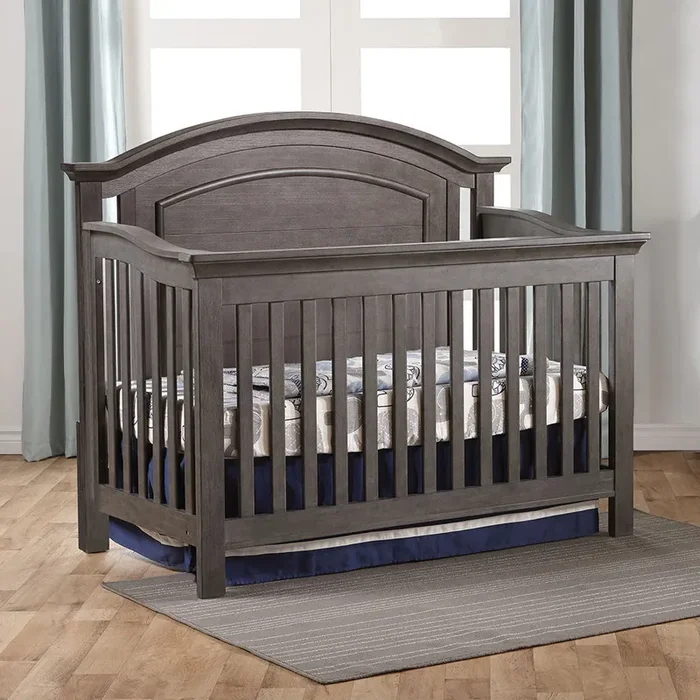 Pali Como Convertible Crib in Distressed Granite