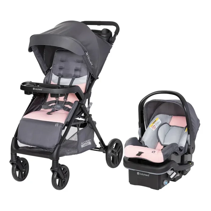 Passport Bassinet Travel System with EZ-Lift PLUS Car Seat- Dash Pink (See Description)