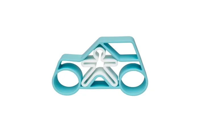 Pastel Blue Car & Kid