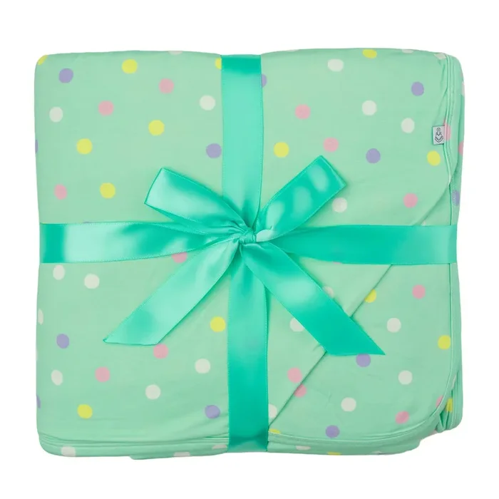 Pastel Dots | Double Layer Bamboo Adult Blanket