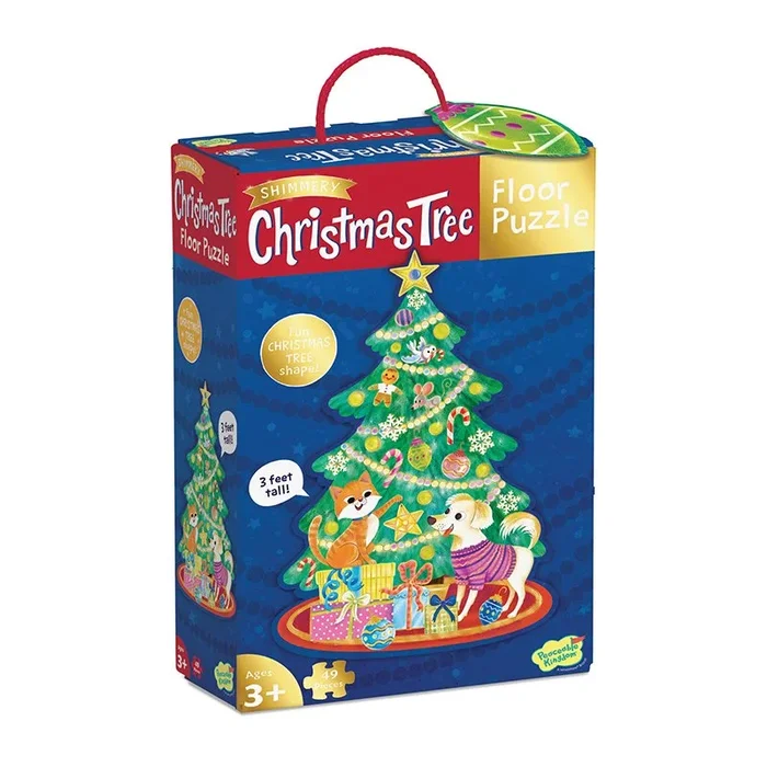 Peaceable Kingdom Floor Puzzle | Christmas Tree