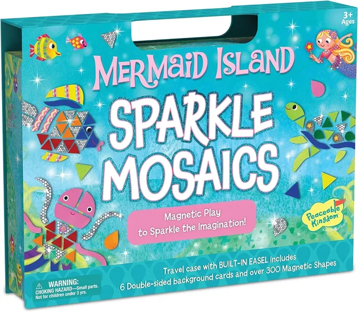 Peaceable Kingdom Mermaid Island Sparkle Mosaics