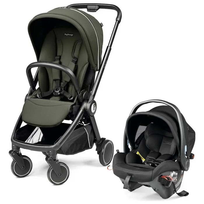 PEG City Loop Stroller + Primo Viaggio Urban Mobility Travel System Bundle – Black / Metal / True Black