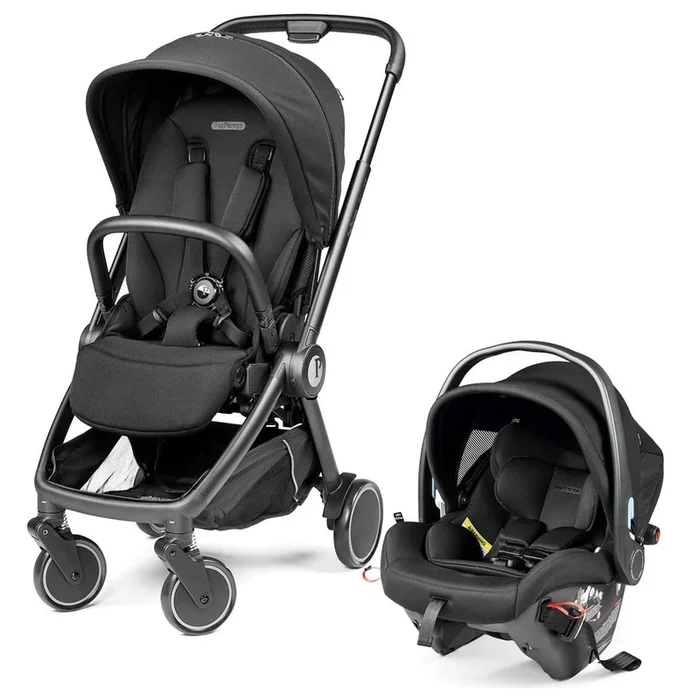 PEG City Loop Stroller + Primo Viaggio Urban Mobility Travel System Bundle – Black / True Black / True Black