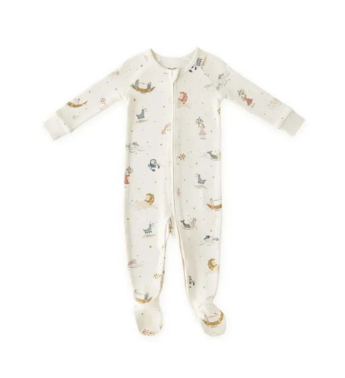 Pehr Organic Ribbed Baby Sleeper | Zodiac
