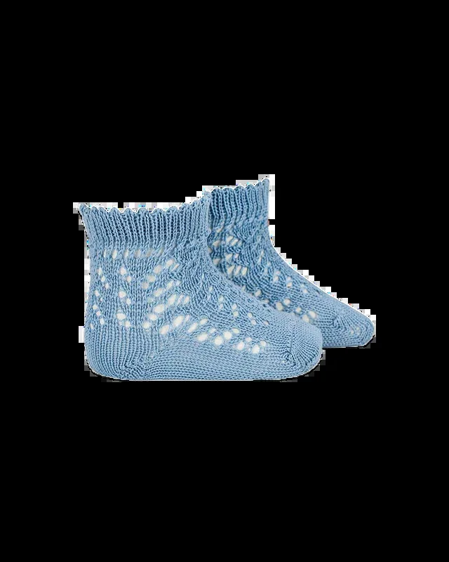 Perle Cotton Openwork Socks Kids