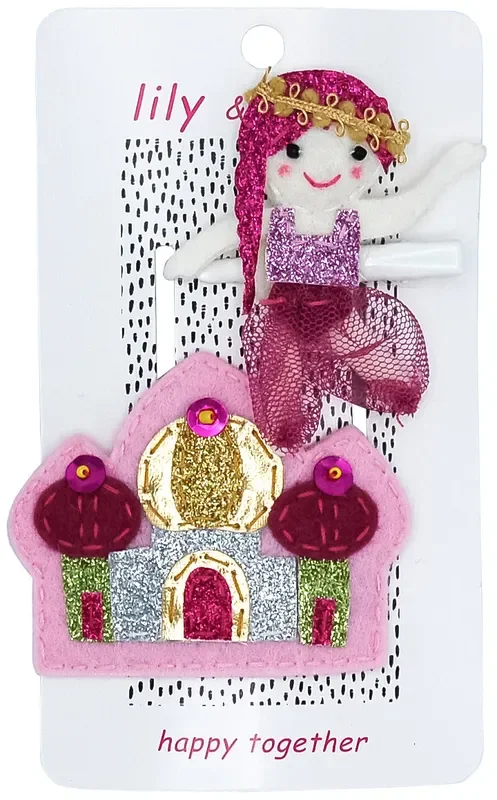 Petal Pink Princess Hair Clips