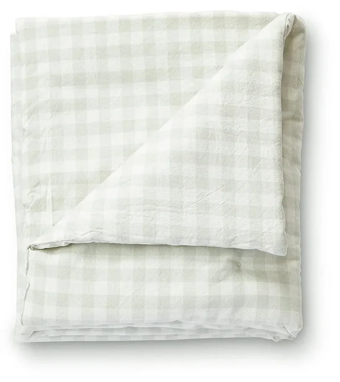 Petit Pehr CheckMate Toddler Blanket, Large – CheckMate Fog