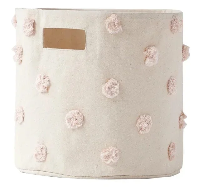 Petit Pehr Pom Pom Basket – Bin – Blush