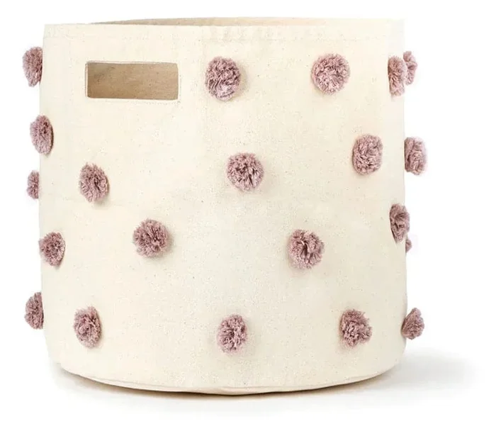 Petit Pehr Pom Pom Basket – Bin – Mauve