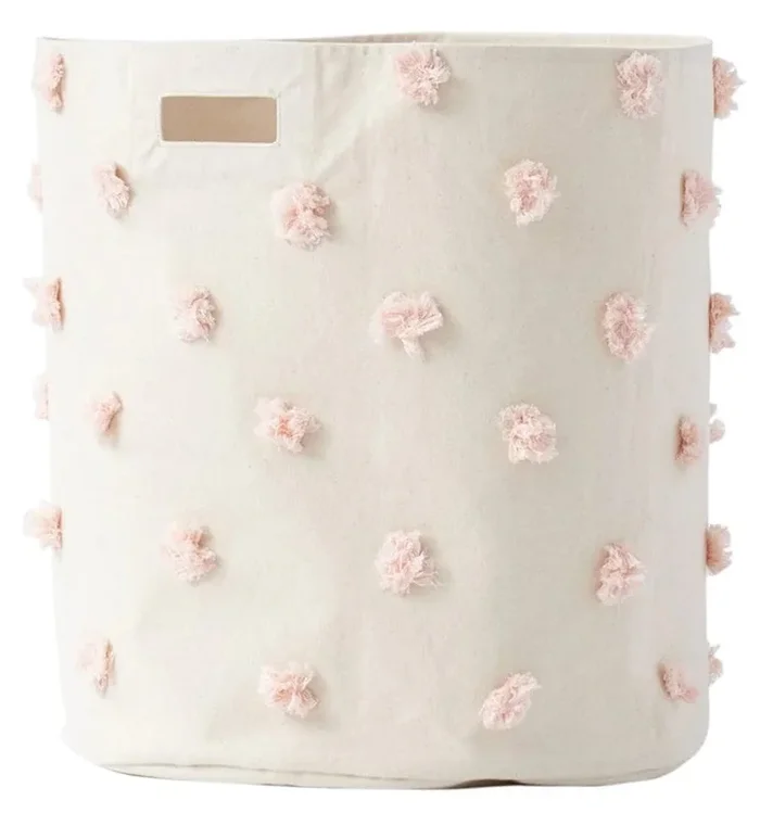 Petit Pehr Pom Pom Basket – Hamper – Blush