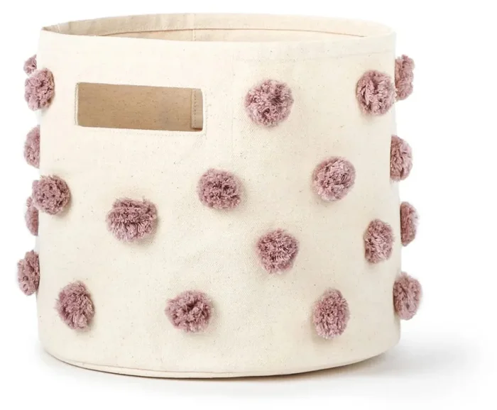 Petit Pehr Pom Pom Basket – Pint – Mauve