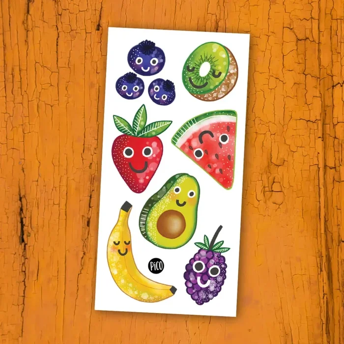 PICO TATOO Temporary Tattoo – Crazy Fruits