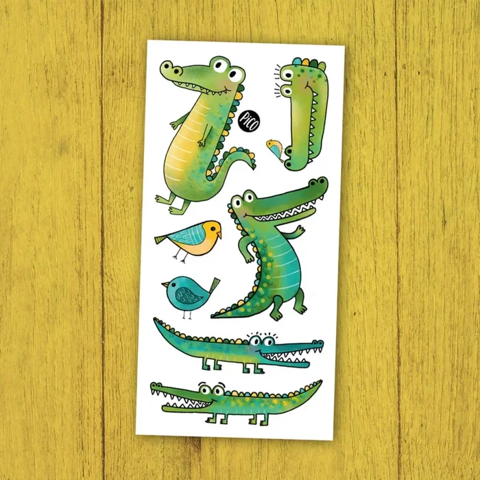 PICO TATOO Temporary Tattoo – Marco the Crocodile