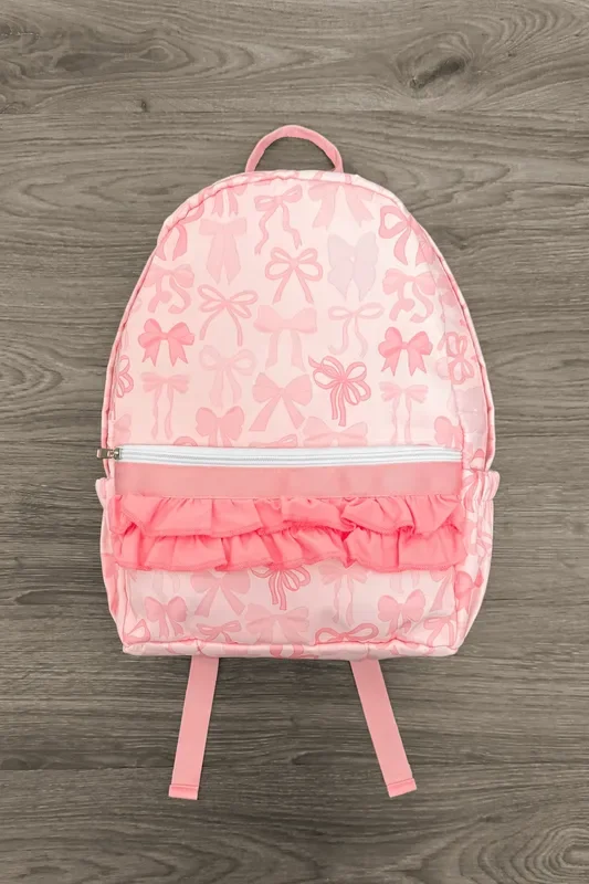 Pink Bow Backpack