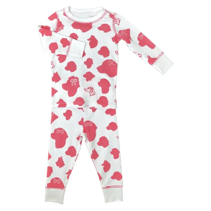 Pink Dogs 2pc Loungewear Set