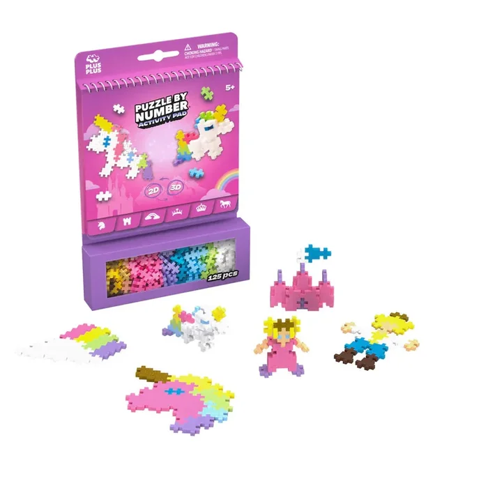 PlusPlus Puzzle by Number Activity Pad | Fairytale