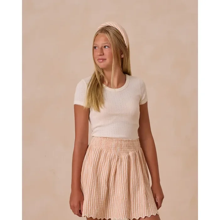 POINTELLE TEE || IVORY