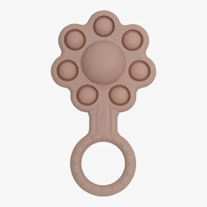 Pop-It Flower Rattle – Mauve