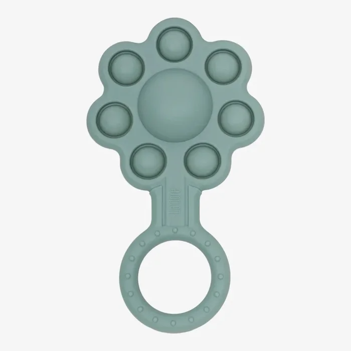 Pop-It Flower Rattle – Sage