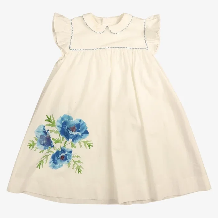 Poppy SS Dress – Blue