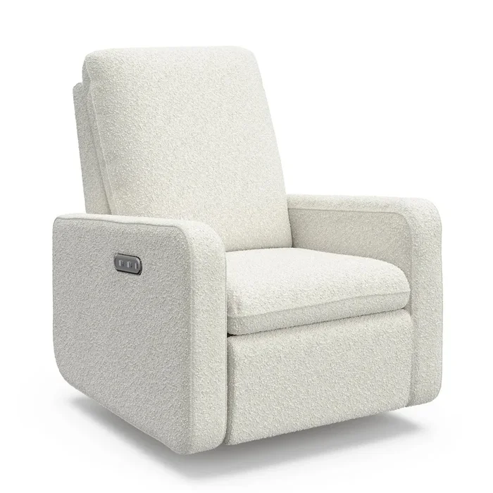 Power Recliner Swivel Glider – Ivory Boucle