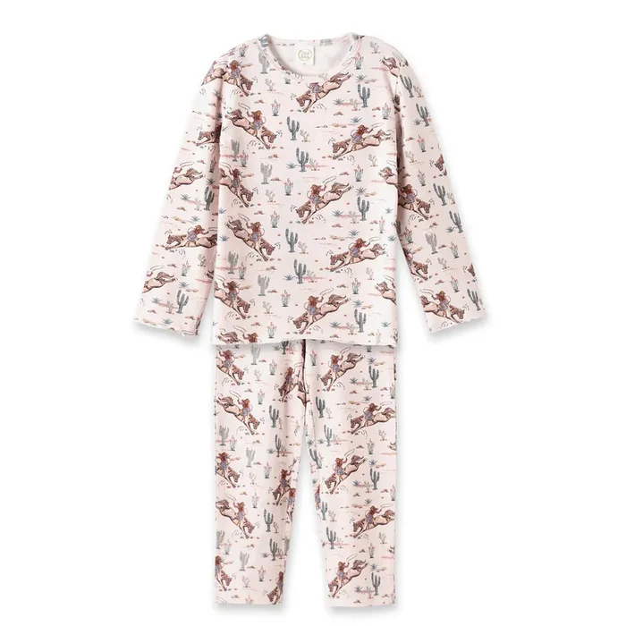 Prairie Princess Girl’s Western Bamboo Pajama Set