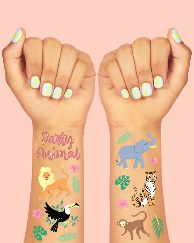 Pretty Wild Tats – 36 Foil Temporary Tattoos