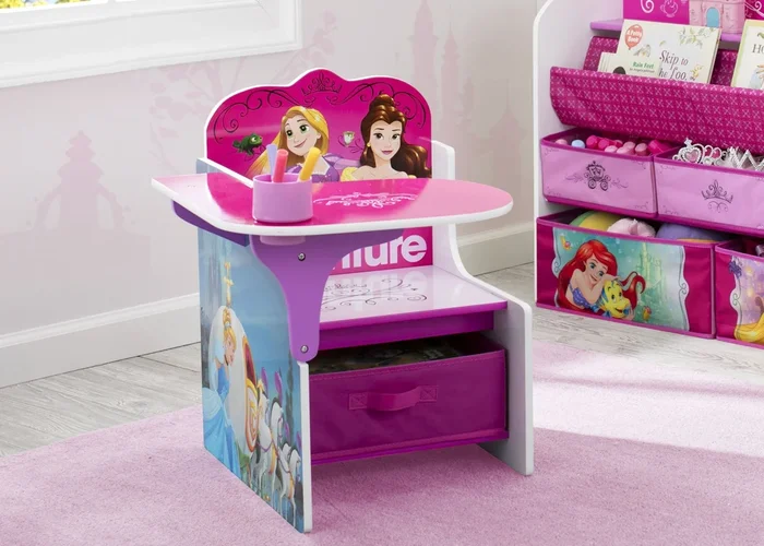 Princess Chair Desk with Storage Bin