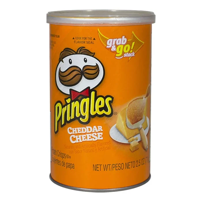 Pringles Cheddar Cheese Potato Chips – 2.5 oz.