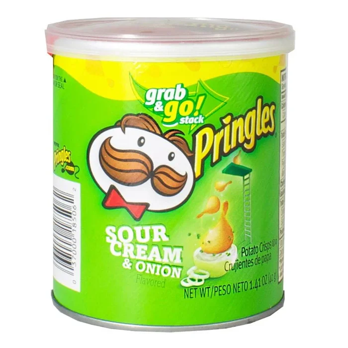 Pringles Sour Cream & Onion Potato Chips – 1.40 oz.