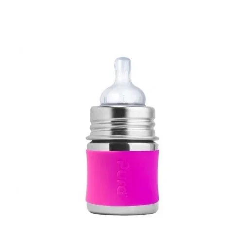 Pura Kiki Infant Bottle – Pink Sleeve / 5oz