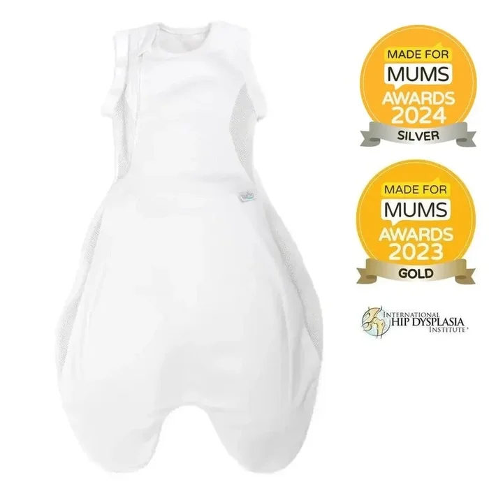 Purflo Swaddle To Sleep Bag 2.5 TOG 0-4 Month – Soft White
