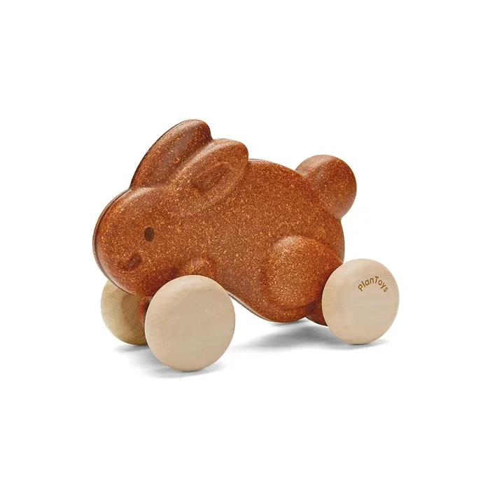 Push Along Bunny – Brown