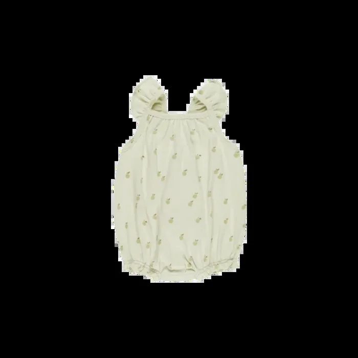 QUINCY MAE Ribbed Ruffle Romper – Apples