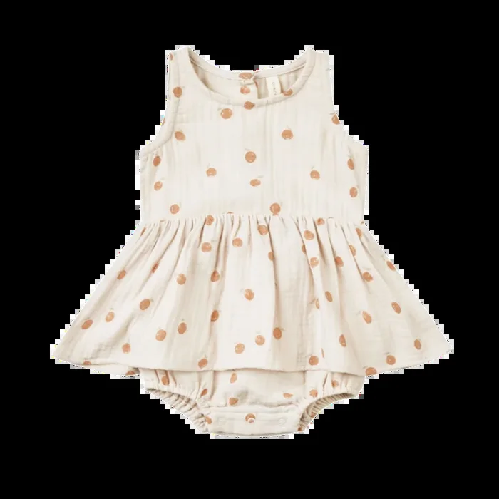 QUINCY MAE Skirted Tank Romper – Oranges