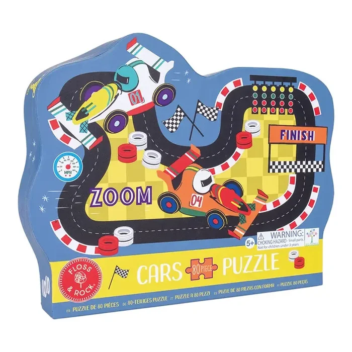 Race Track 80-piece Shaped Jigsaw Puzzle